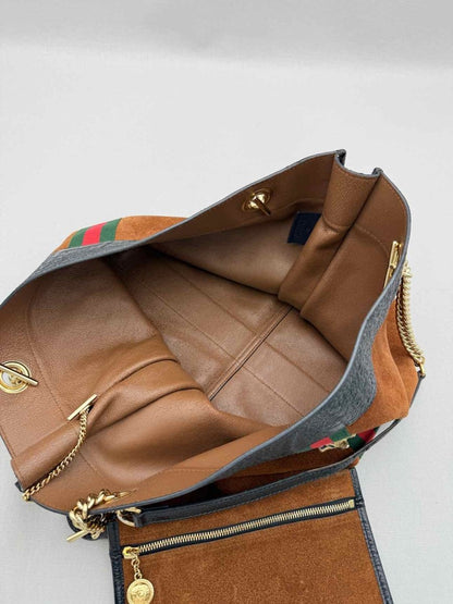 Pre-loved GUCCI Rajah Brown Shoulder Bag at Reems Closet