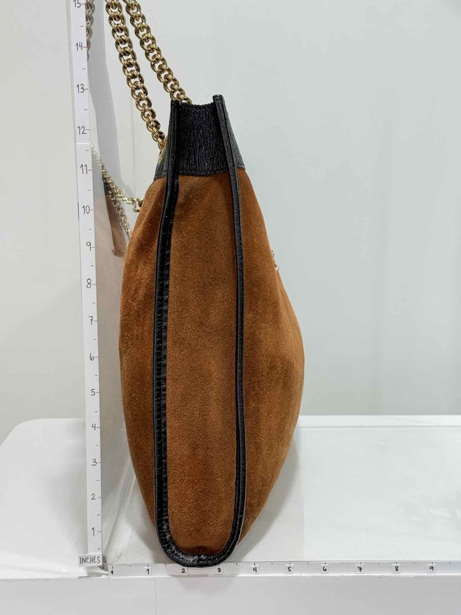 Pre-loved GUCCI Rajah Brown Shoulder Bag at Reems Closet