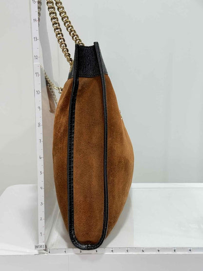 Pre-loved GUCCI Rajah Brown Shoulder Bag at Reems Closet