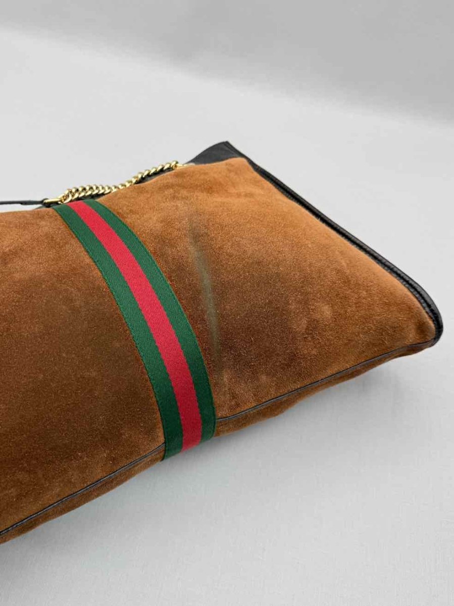 Pre-loved GUCCI Rajah Brown Shoulder Bag at Reems Closet