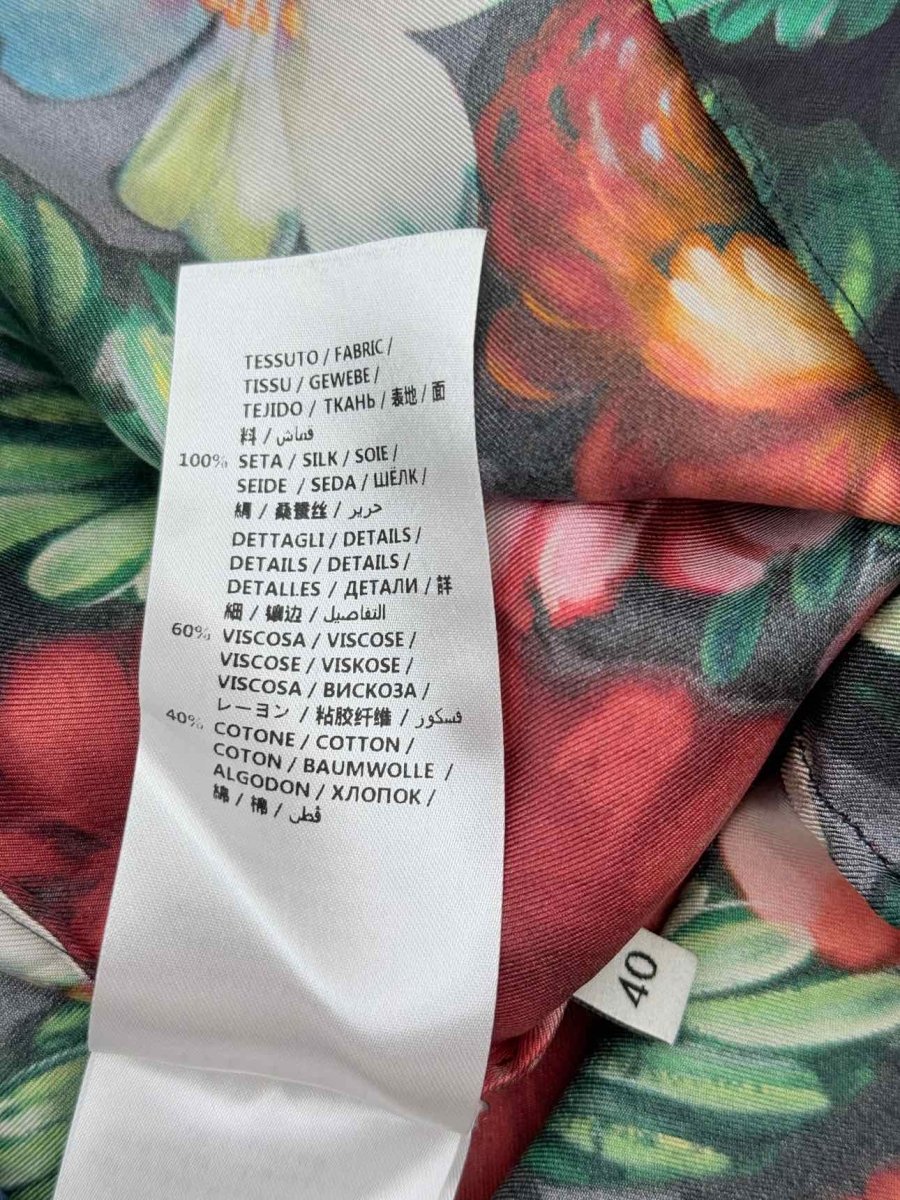Pre - loved GUCCI Red Multicolor Floral Print Size US 4 Short Dress at Reems Closet