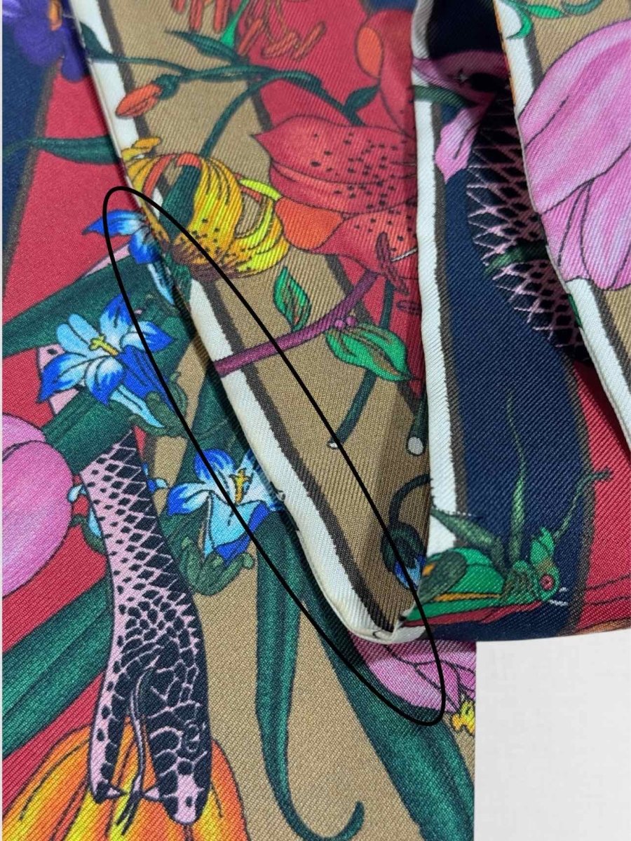 Pre - loved GUCCI Red Multicolor Floral Twill at Reems Closet