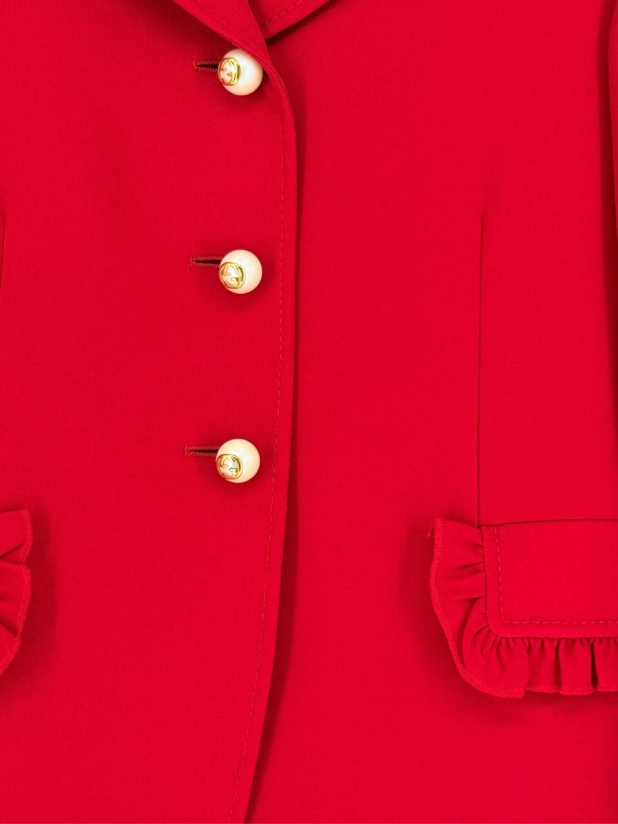 Pre - loved GUCCI Red Size US 0 Jacket at Reems Closet