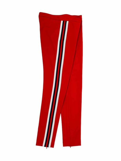 Pre - loved GUCCI Red Web Tape Pants at Reems Closet