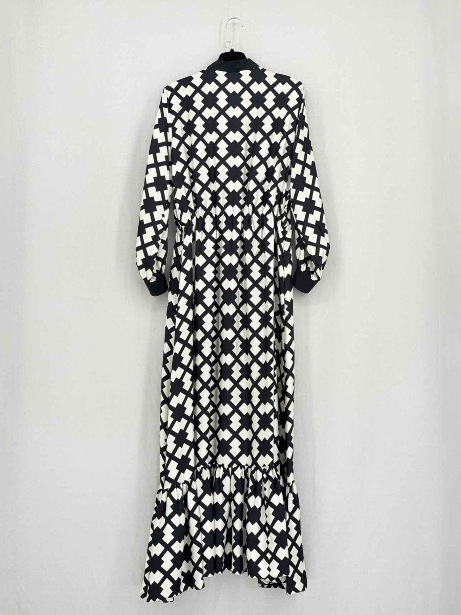 Pre - loved GUCCI Rhombus Black & White Size US 8 Long Dress at Reems Closet