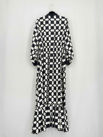 Pre - loved GUCCI Rhombus Black & White Size US 8 Long Dress at Reems Closet