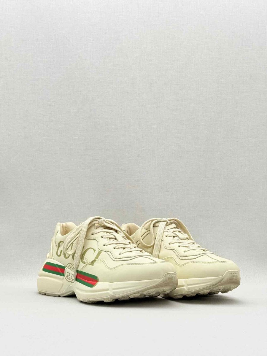 Pre - loved GUCCI Rython Beige Size EU 38 Sneakers at Reems Closet