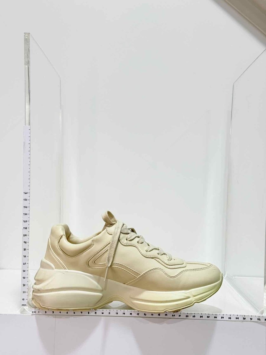 Pre - loved GUCCI Rython Off - white Size EU 38.5 Sneakers at Reems Closet