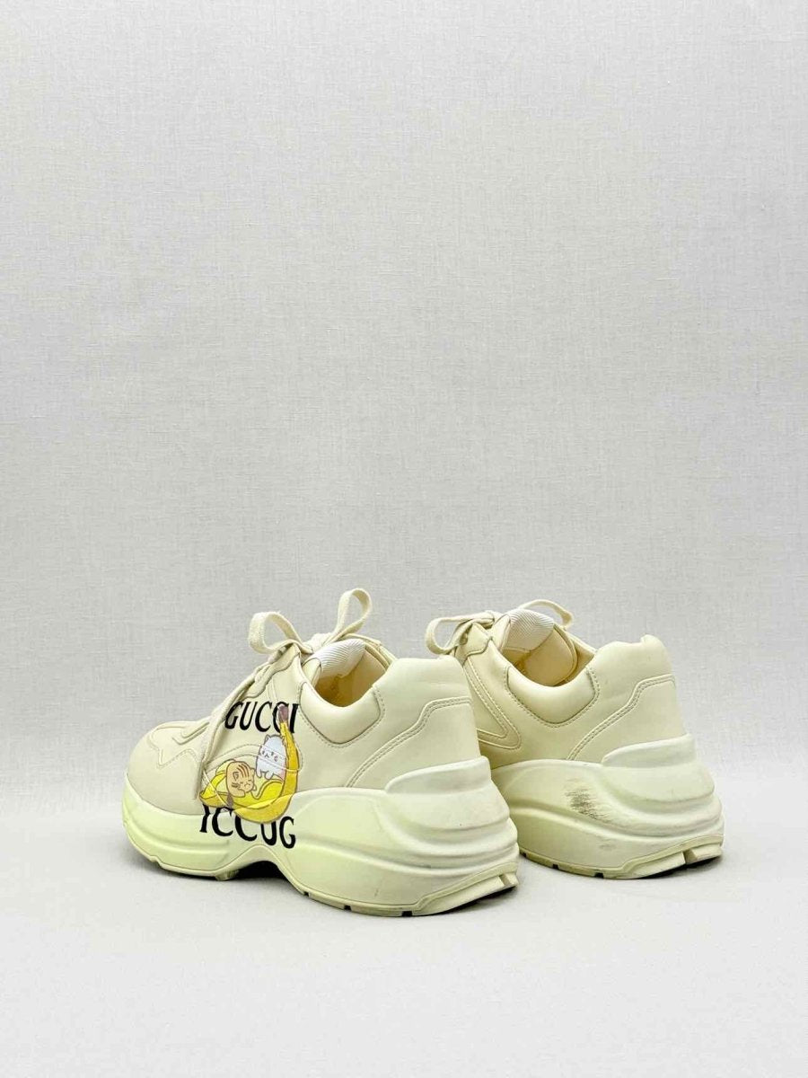 Pre - loved GUCCI Rython Off - white Size EU 38.5 Sneakers at Reems Closet