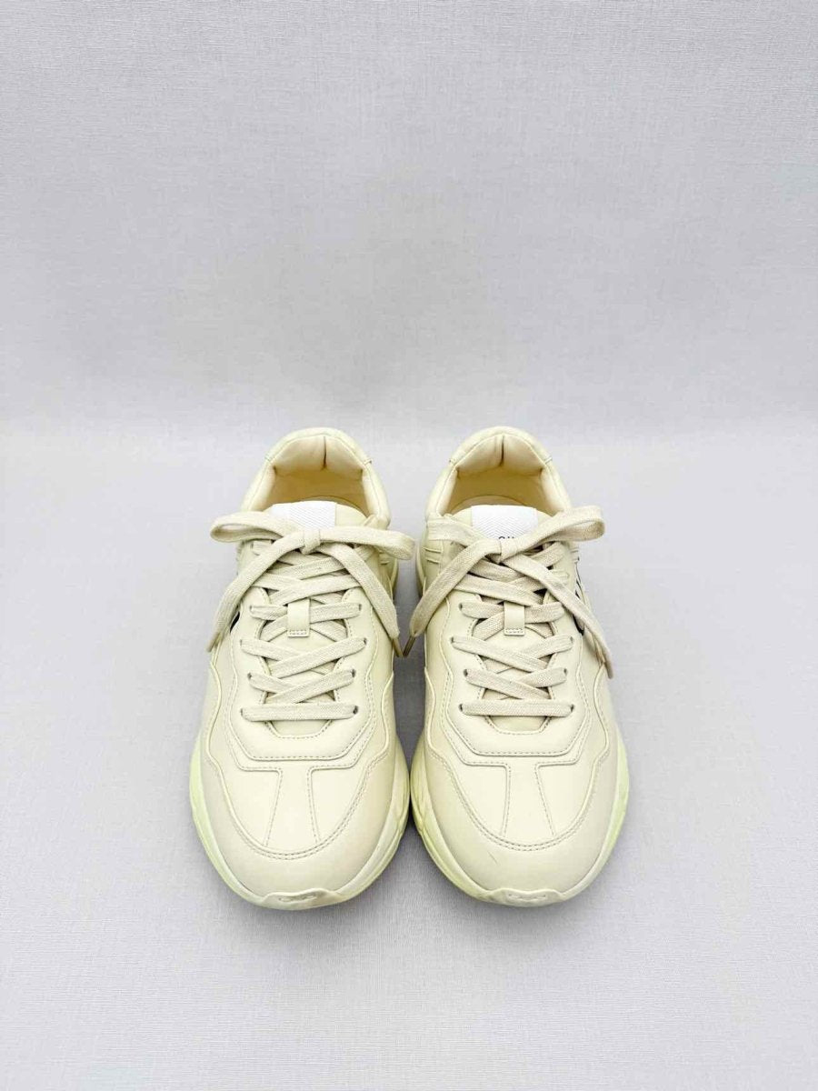 Pre - loved GUCCI Rython Off - white Size EU 38.5 Sneakers at Reems Closet