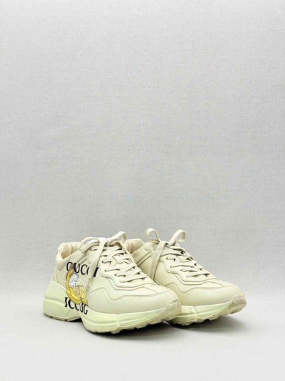 Pre - loved GUCCI Rython Off - white Size EU 38.5 Sneakers at Reems Closet