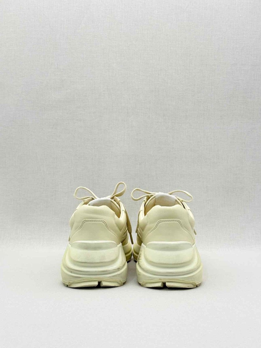 Pre - loved GUCCI Rython Off - white Size EU 38.5 Sneakers at Reems Closet