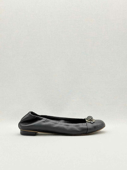 Pre-loved GUCCI Scrunch Black Size EU 37 Ballet Flats at Reems Closet