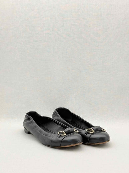 Pre-loved GUCCI Scrunch Black Size EU 37 Ballet Flats at Reems Closet
