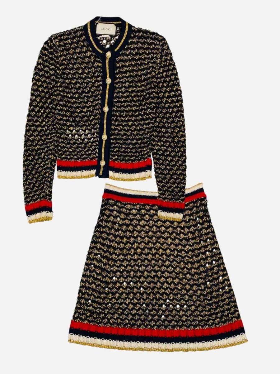 Pre - loved GUCCI Size Small/XSmall Top & Skirt Outfit at Reems Closet