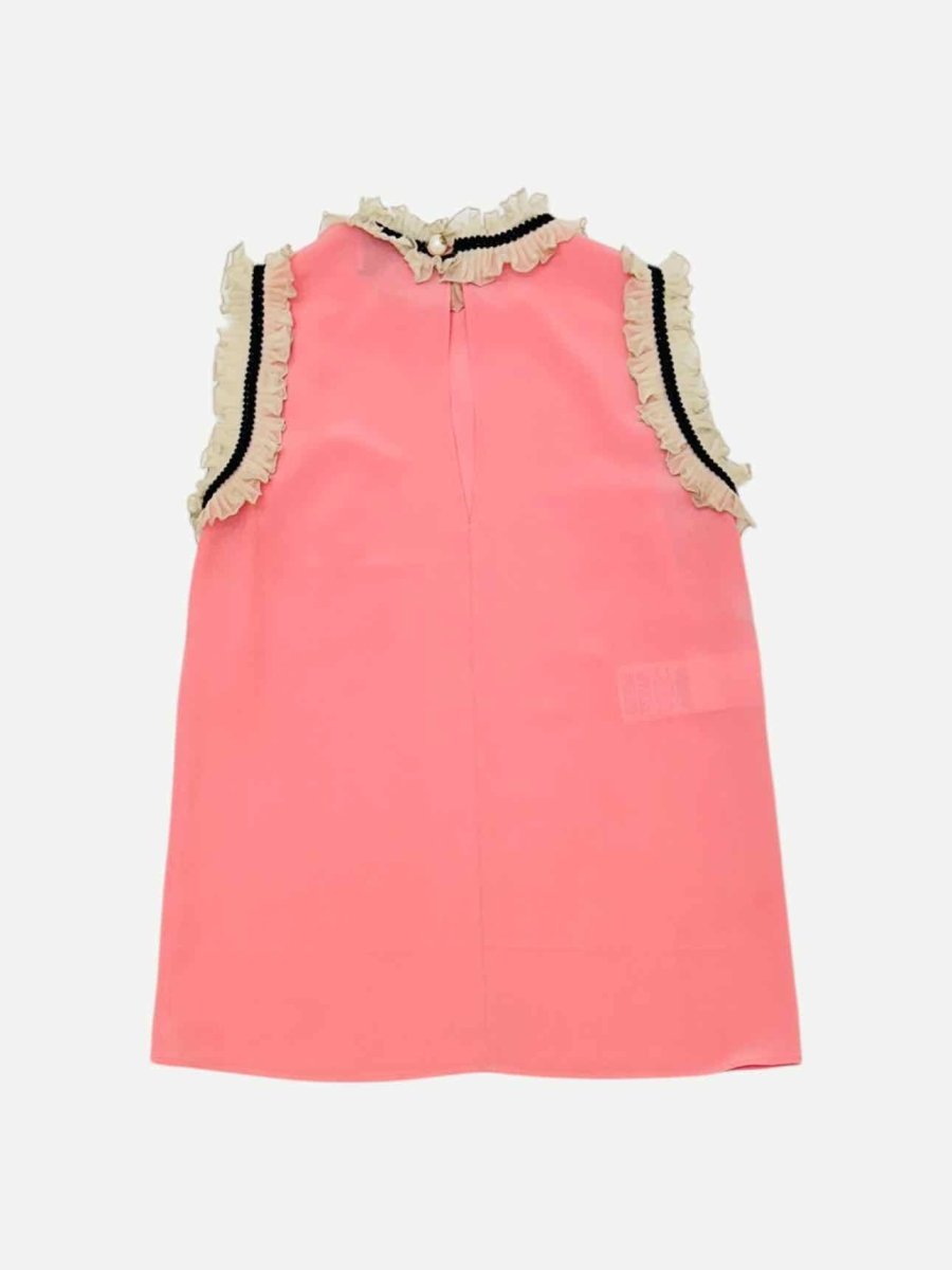 Pre - loved GUCCI Sleeveless Pink Top at Reems Closet