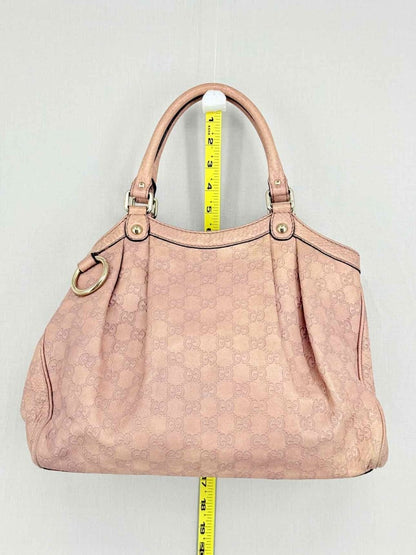 Pre - loved GUCCI Sukey Old Rose GG Tote Bag at Reems Closet