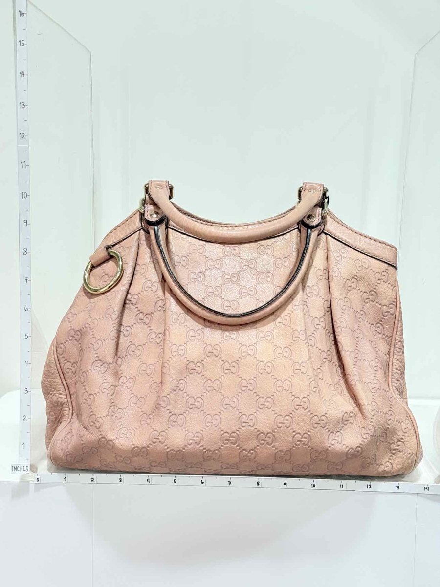 Pre - loved GUCCI Sukey Old Rose GG Tote Bag at Reems Closet
