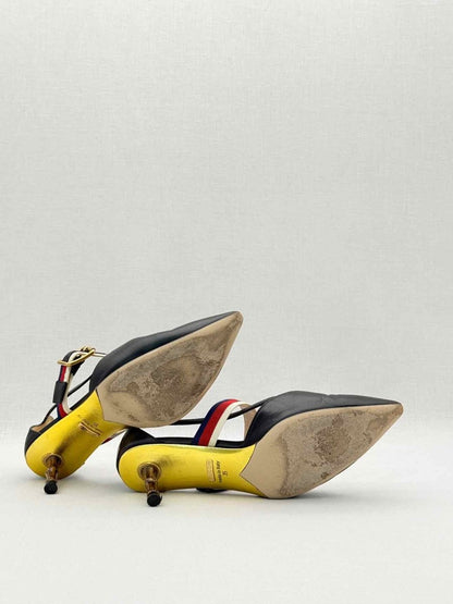 Pre-loved GUCCI Sylvie Unia Black Size EU 35 Pumps at Reems Closet