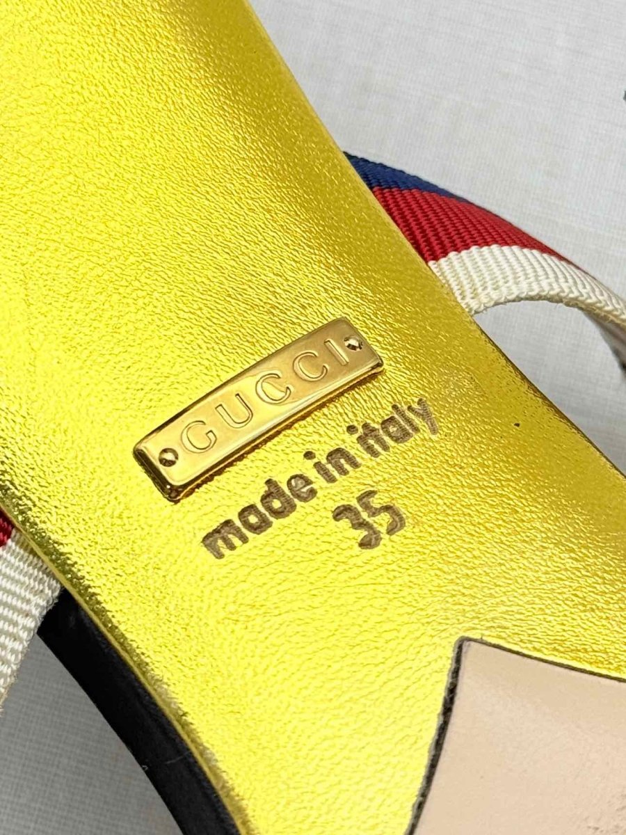 Pre-loved GUCCI Sylvie Unia Black Size EU 35 Pumps at Reems Closet
