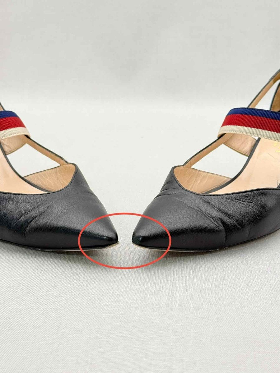 Pre-loved GUCCI Sylvie Unia Black Size EU 35 Pumps at Reems Closet