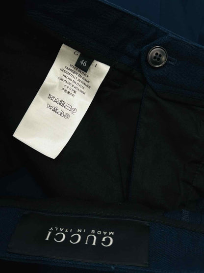 Pre - loved GUCCI Tailored Royal Blue Pants 46 at Reems Closet