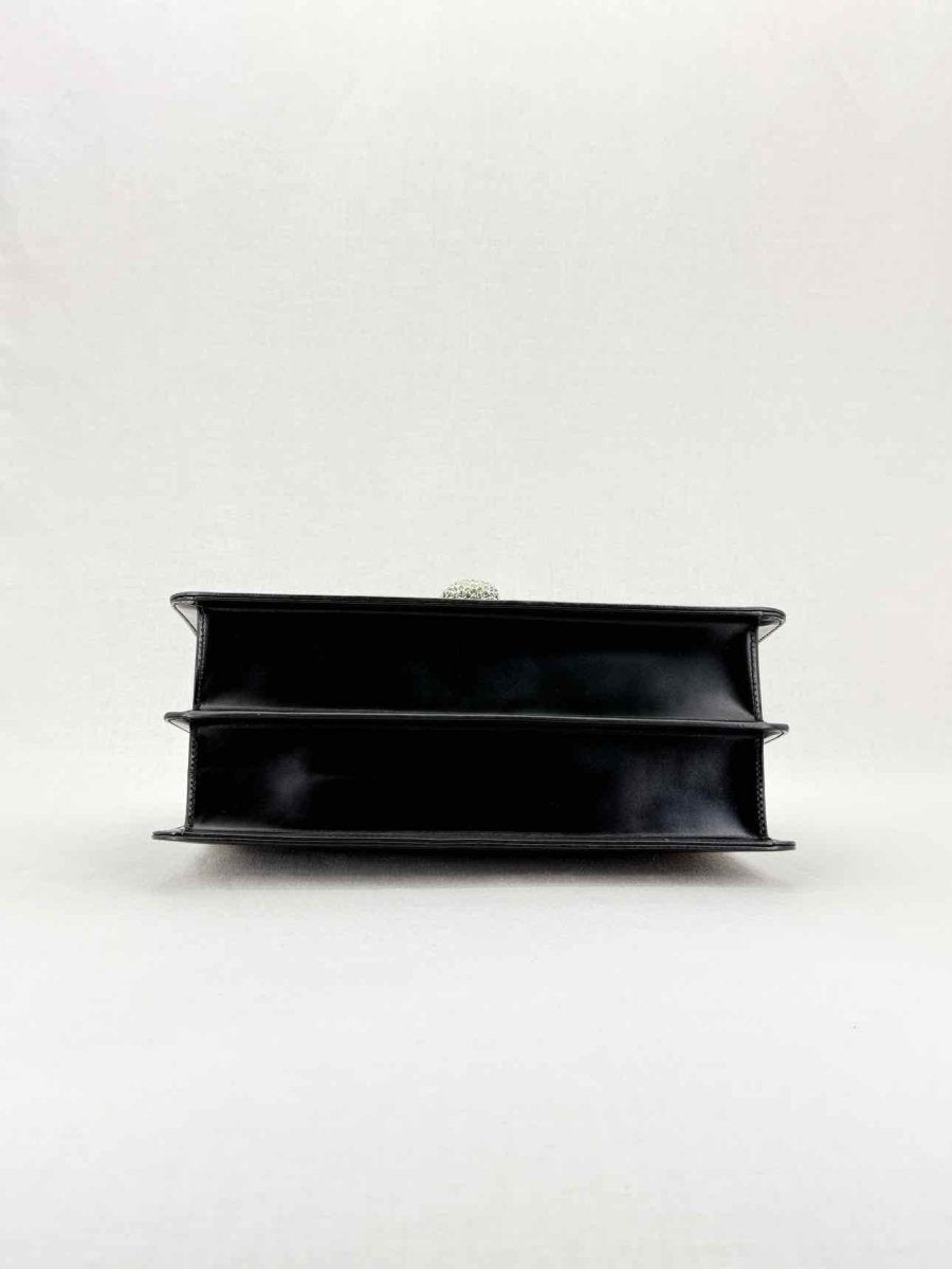 Pre - loved GUCCI Tiara Black Tiger Top Handle at Reems Closet