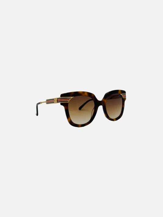 Pre - loved GUCCI Tortoise Brown Sunglasses at Reems Closet