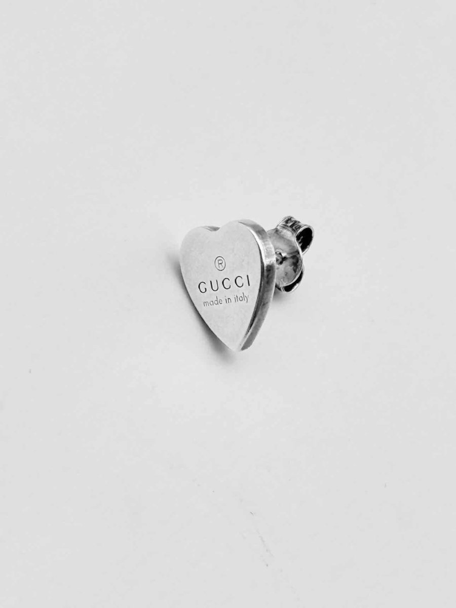 Pre-loved GUCCI Trademark Heart-Shaped Earrings at Reems Closet
