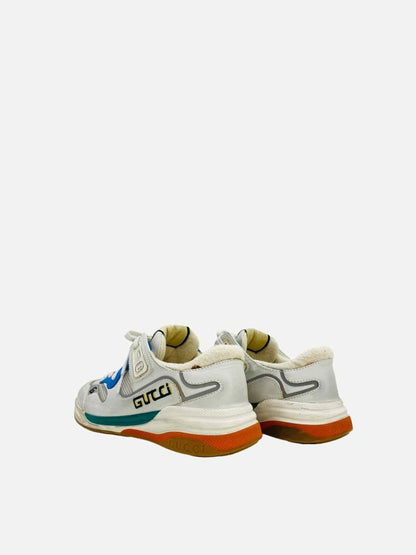 Pre - loved GUCCI Ultrapace White Multicolor Sneakers at Reems Closet