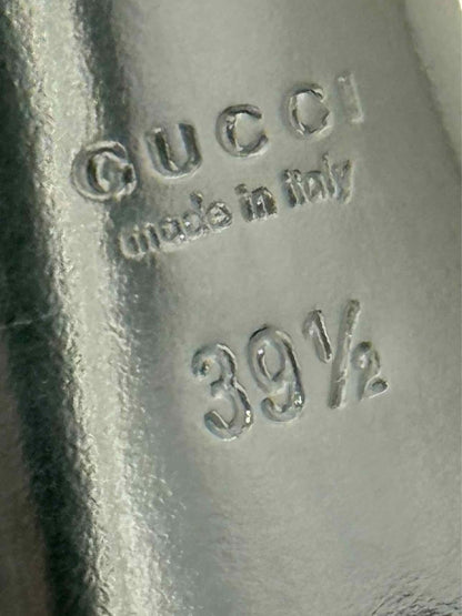 Pre - loved GUCCI Ursula Navy Blue Size EU 39.5 Heeled Sandals at Reems Closet