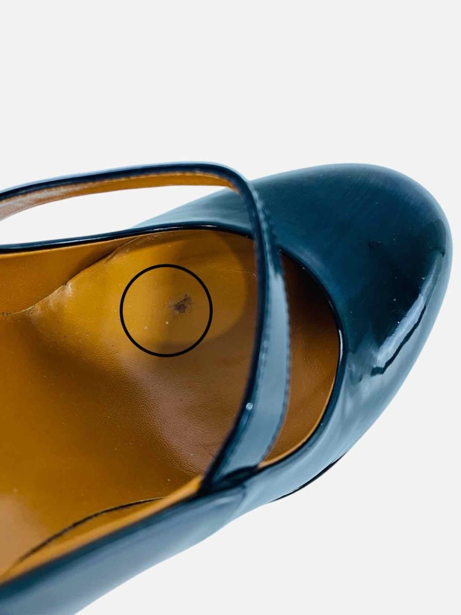 Pre - loved GUCCI Vernice Crystal Betty Black Size EU 40 Mary Janes at Reems Closet