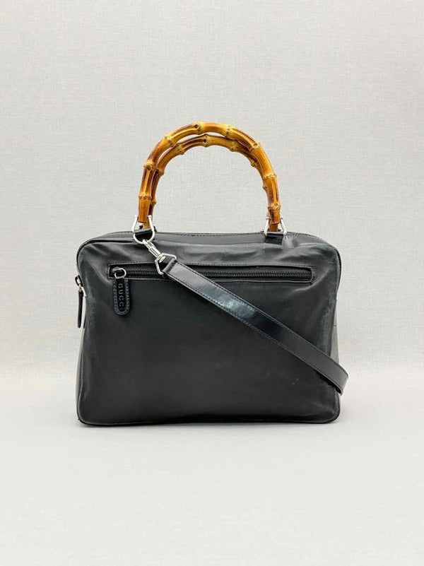 Pre-loved GUCCI Vintage Black Top Handle at Reems Closet