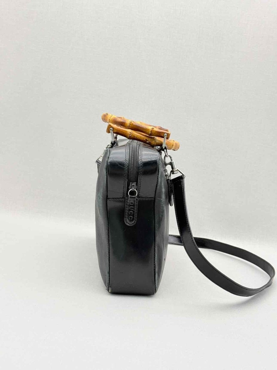 Pre-loved GUCCI Vintage Black Top Handle at Reems Closet