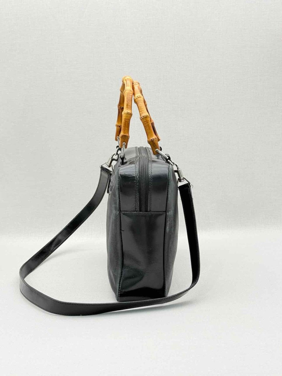 Pre-loved GUCCI Vintage Black Top Handle at Reems Closet