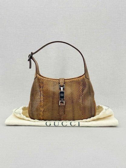Pre - loved GUCCI Vintage Brown Shoulder Bag at Reems Closet