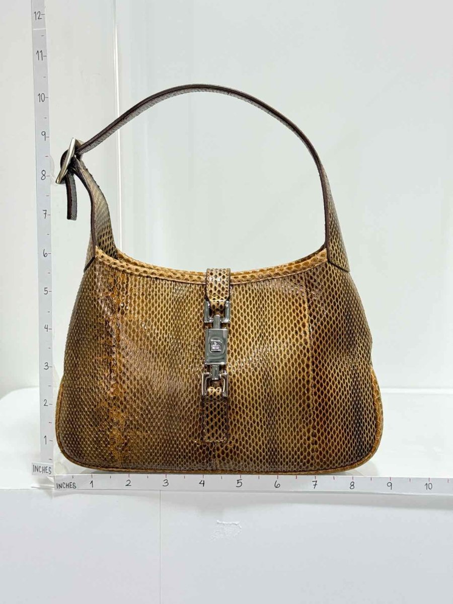 Pre - loved GUCCI Vintage Brown Shoulder Bag at Reems Closet
