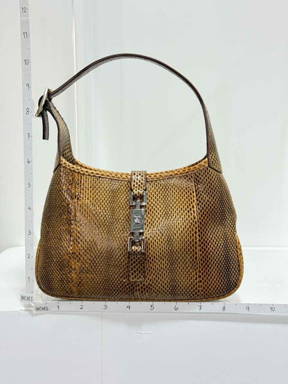 Pre - loved GUCCI Vintage Brown Shoulder Bag at Reems Closet