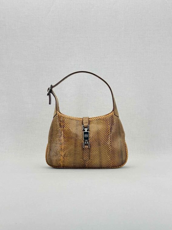 Pre - loved GUCCI Vintage Brown Shoulder Bag at Reems Closet