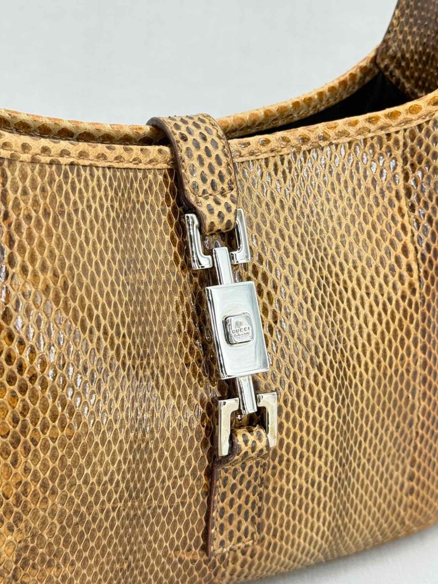 Pre - loved GUCCI Vintage Brown Shoulder Bag at Reems Closet