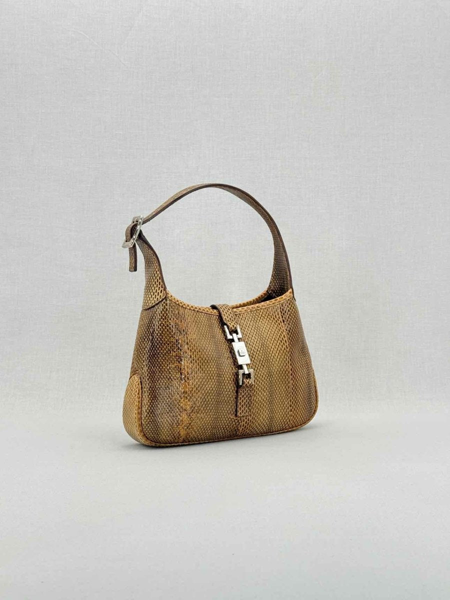 Pre - loved GUCCI Vintage Brown Shoulder Bag at Reems Closet