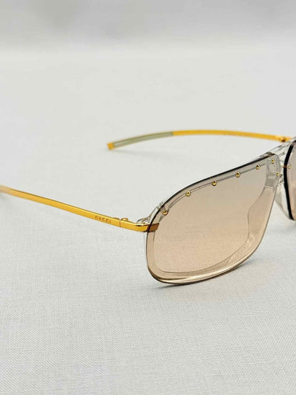 Pre-loved GUCCI Vintage Gold Tone Sunglasses at Reems Closet