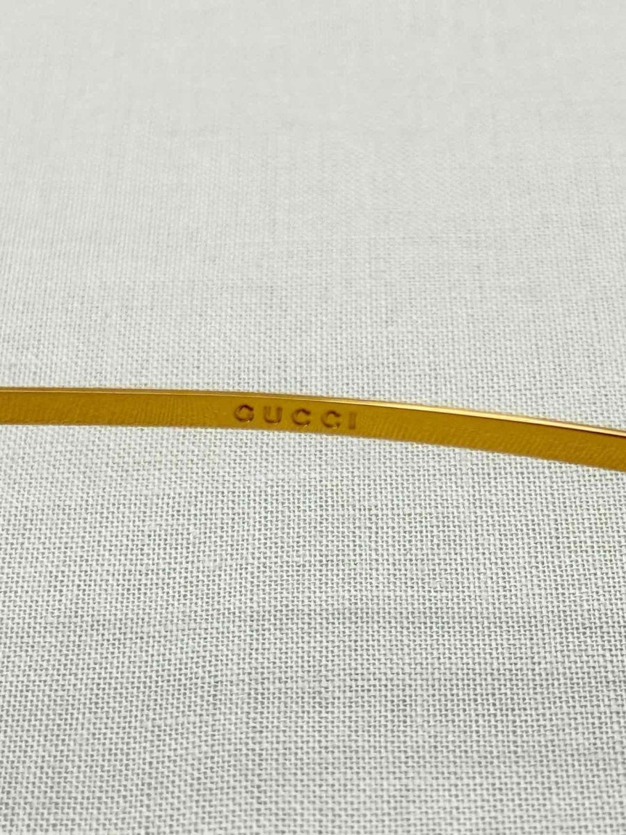 Pre-loved GUCCI Vintage Gold Tone Sunglasses at Reems Closet