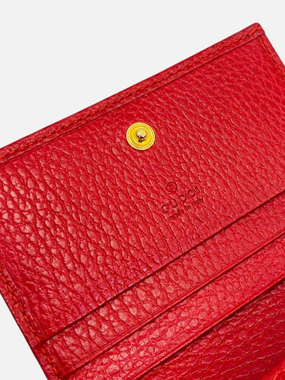 Pre - loved GUCCI Wallet Red Card Case at Reems Closet