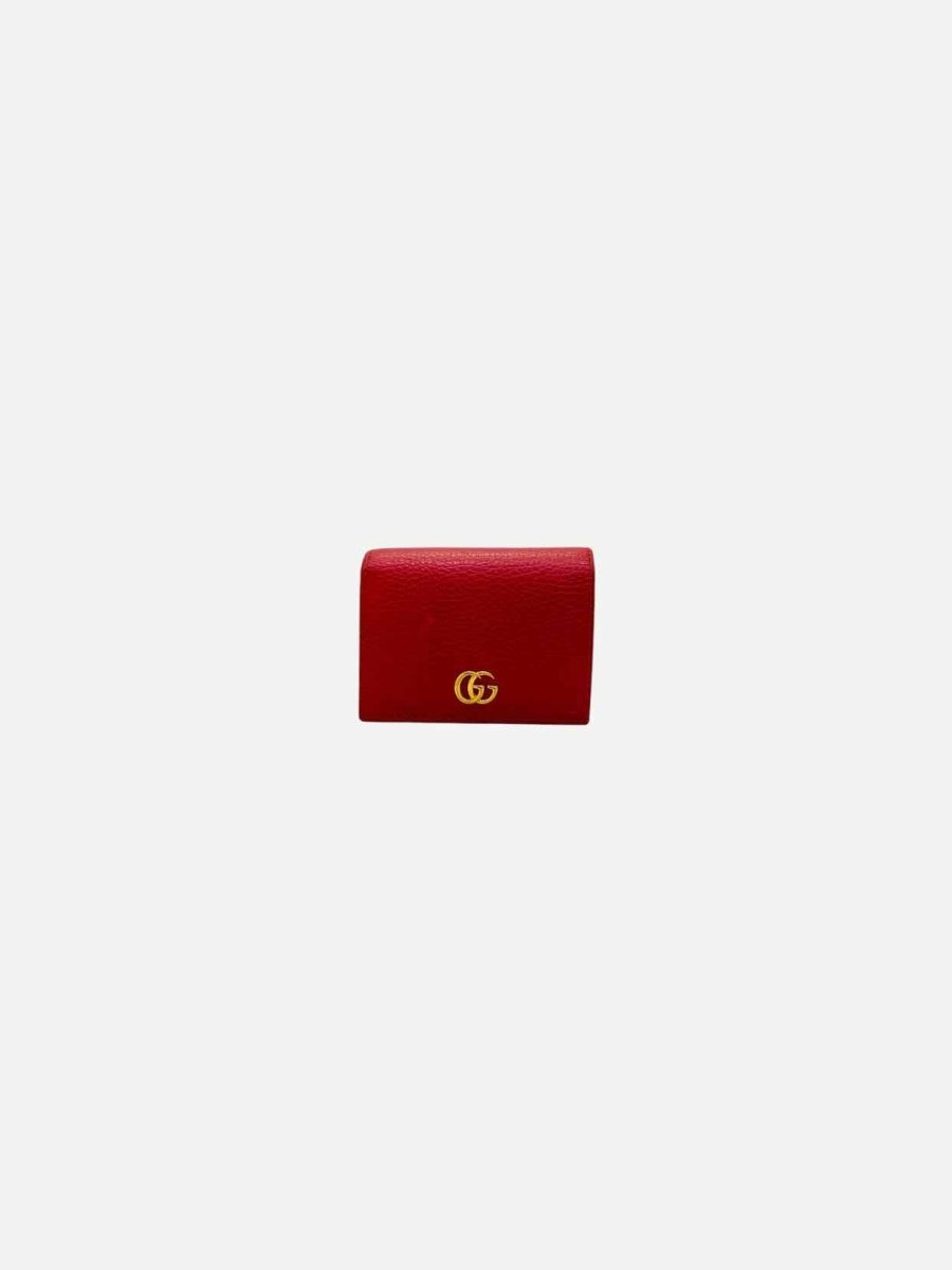 Pre - loved GUCCI Wallet Red Card Case at Reems Closet