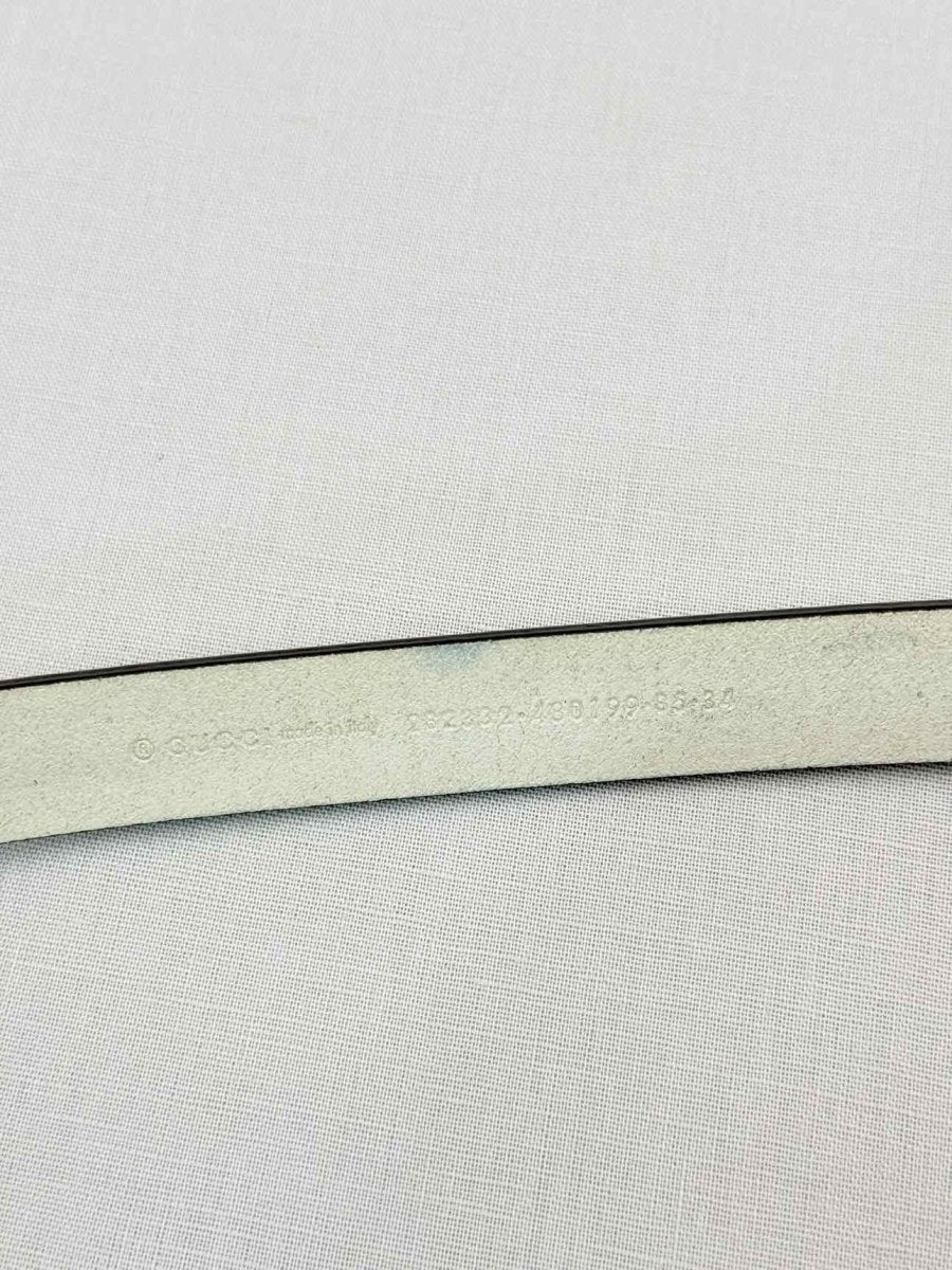 Pre-loved GUCCI White Belt at Reems Closet