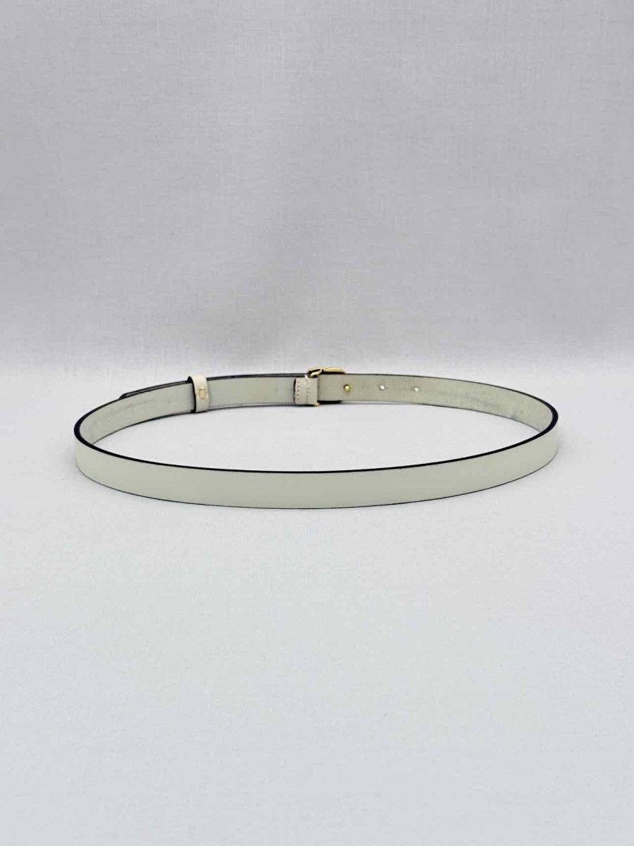 Pre-loved GUCCI White Belt at Reems Closet