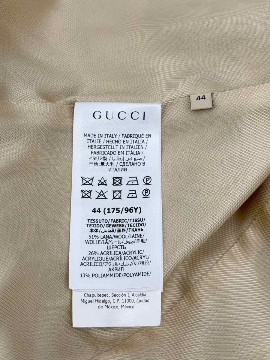 Pre - loved GUCCI White & Blue Checked Size US 8 Jacket at Reems Closet