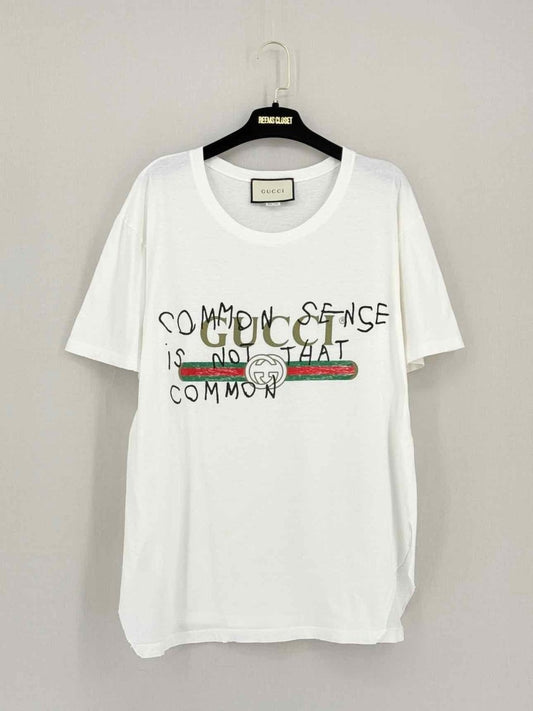 Pre - loved GUCCI White Size Medium Top at Reems Closet