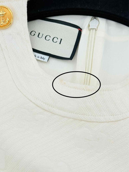 Pre - loved GUCCI White Size US 4 Top at Reems Closet
